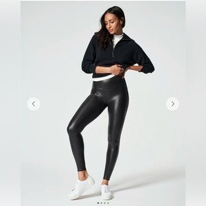 Spanx Women’s Black Faux Leather Leggings